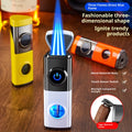 Creative Inflatable Direct-flame Portable Triple Torch Lighter For Cigars